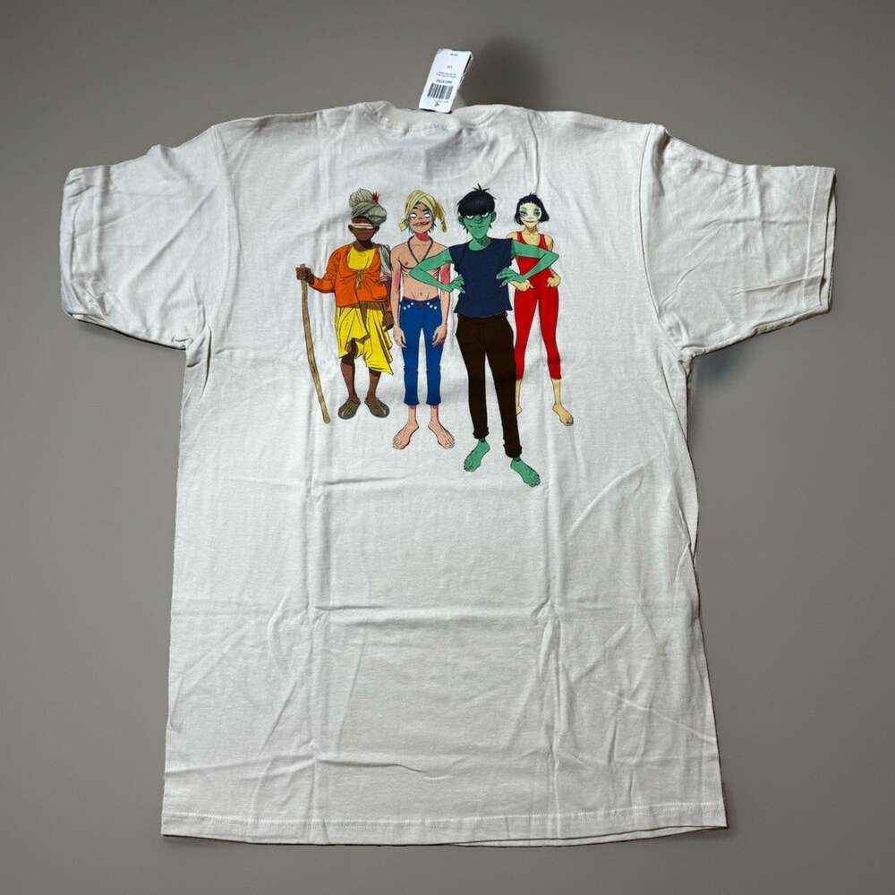 Gorillaz The Mountain Group T-Shirt 2-Sided Size LARGE New With Tags